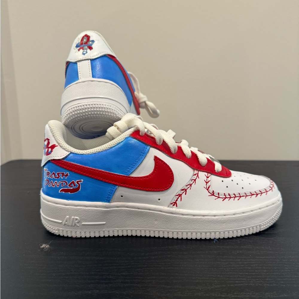 Custom Trash Panda Nike Air Force 1 W Sz 7.5/ Y6 - Picture 11 of 11